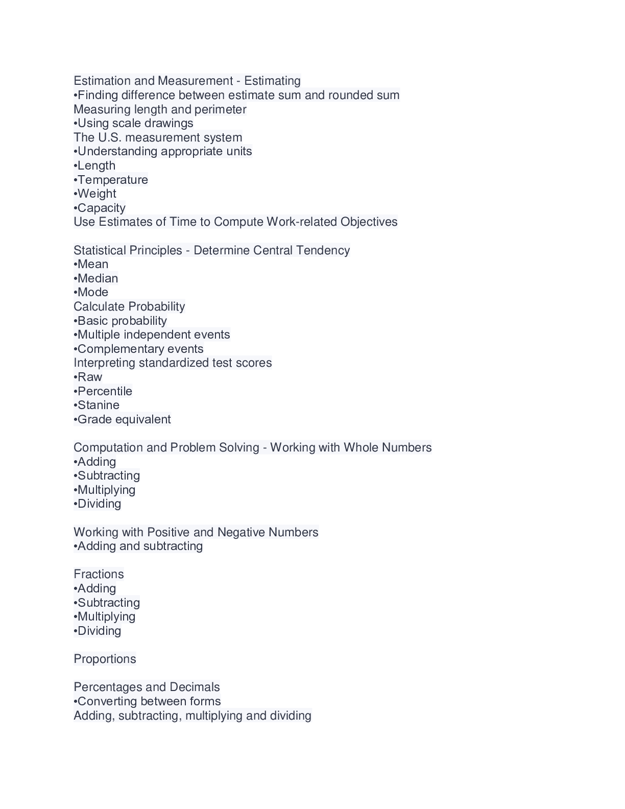 Preview image for CBEST Study Guide Mathematics